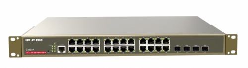 Switch IP-COM Gigabit Ethernet G3224P, 24 Puertos 10/100/1000, 56Gbit/s, 8.000 Entradas - Administrable 