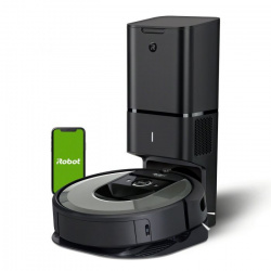 iRobot Aspiradora Inteligente Roomba i7+, Negro - Incluye Estación de Limpieza 