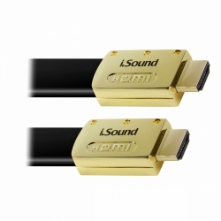 iSound Cable HDMI 1.4 Macho - HDMI 1.4 Macho, 4K, 1.8 Metros, Negro/Oro 