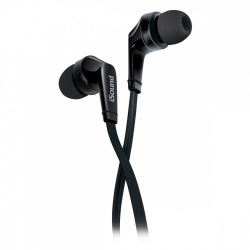 iSound Audífonos Intrauriculares Con Micrófono EM-60, Alámbrico, 3.5mm, Negro 