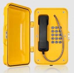 J&r Technology Teléfono IP JR101-FK-SIP, Alámbrico, 1 Línea, 12 Teclas Programables, Altavoz, Negro/Amarillo 