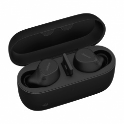 Jabra Audífonos Evolve2 Buds, Inalámbrico, Bluetooth 5.2, Negro - incluye Base de Carga Inalámbrica 