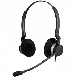 Jabra Audífonos con Micrófono BIZ 2300 Duo, Alámbrico, 1.5 Metros, QD, Negro 