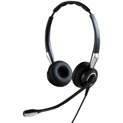 Jabra Audífonos BIZ 2400 II QD Duo NC, Alambrico, QD, Negro/Plata 