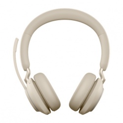 Jabra Audífonos Evolve2 65 MS Stereo, Inalámbrico, 1.2 Metros, Bluetooth, Beige 