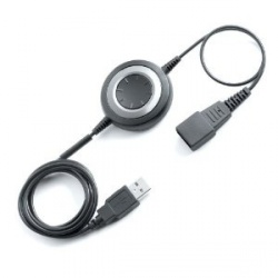 Jabra Cable Telefónico LINK 280, USB Macho - QD Hembra, 1.5 Metros, Negro 