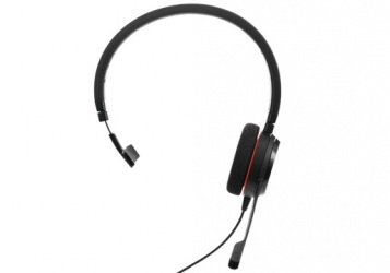 Jabra Monoaural con Micrófono Evolve 20 UC, Alámbrico, USB, Negro 