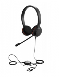 Jabra Audífonos Evolve 20 UC, Alámbrico, USB-A/USB-C 