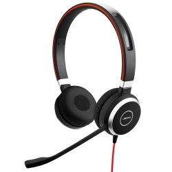 Jabra Audífonos con Microfono Evolve 40 UC Stereo, Alámbrico, 3.5mm/USB, Negro 