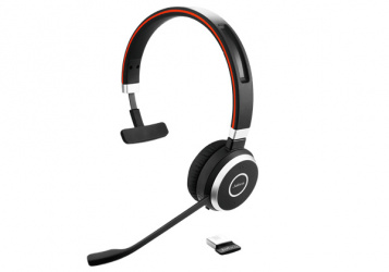 Jabra Audífonos con Micrófono Evolve 65 SE Mono UC, Inalámbrico, USB, Negro 