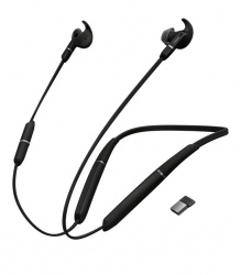 Jabra Audífonos Intrauriculares Evolve 65e UC, Inalámbrico, Bluetooth, USB, Negro 