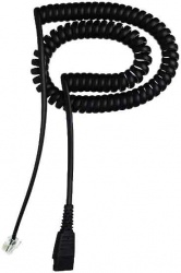 Jabra Cable QD Macho - RJ-9 Macho, 2 Metros, Negro 