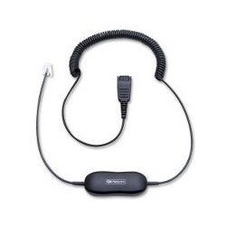 Jabra Cable GN1216 Avaya, QD Macho - RJ-9 Macho, 80cm, Negro 