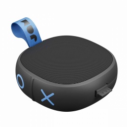 JAM Bocina Portátil Hang Up, Bluetooth, Inalámbrico, 3W RMS, USB, Negro/Azul - Resistente al Agua 