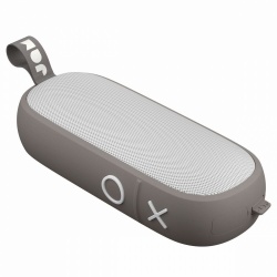 JAM Bocina Portátil Hang Around, Bluetooth, Inalámbrico, 10W RMS, USB, Gris - Resistente al Agua 