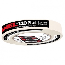 Janel Cinta Adhesiva Masking Tape, 1 Rollo de 12mm x 50m, Blanco 
