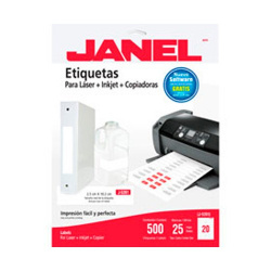 Janel Etiqueta Autoadhesiva J-5261, Paquete de 500 Etiquetas 