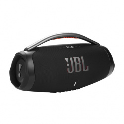 JBL Bocina Portátil Boombox 3, Bluetooth, Inalámbrico, 80W RMS, USB 2.0, Negro - Resistente al Agua 