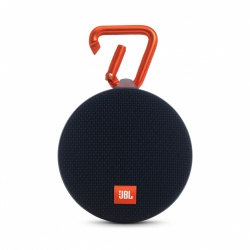 JBL Bocina Portátil Clip 2, Bluetooth, Inalámbrico, 3W RMS, Negro/Naranja - Resistente al Agua 