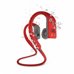JBL Audífonos Intrauriculares Deportivos con Micrófono Endurance DIVE, Inalámbrico, Bluetooth, Rojo 