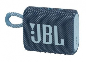JBL Bocina Portátil Go 3, Bluetooth, Inalámbrico, 4.2W RMS, Azul - Resistente al Agua 