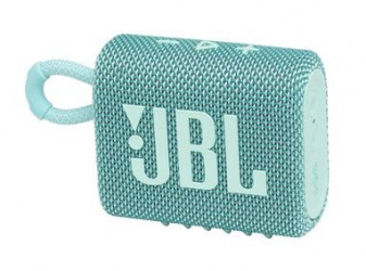 JBL Bocina Portátil Go 3, Bluetooth, Inalámbrico, 4.2W RMS, Turquesa - Resistente al Agua 