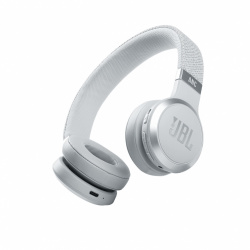 JBL Audífonos con Micrófono Live 460NC, Inalámbrico, Bluetooth, USB-C, Blanco 