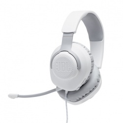 JBL Audífonos Gamer con Micrófono Quantum 100 para PC/Nintendo Switch/Xbox One/PS4, Alámbrico, 3.5mm, Blanco 
