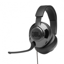 JBL Audífonos Gamer con Micrófono Quantum 200 para PC/PS4/Nintendo Switch/Xbox One, Alámbrico, 3.5mm, Negro 