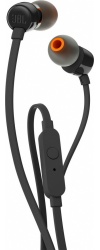 JBL Audífonos Intrauriculares con Micrófono T110, Alámbrico, 1 Metro, 3.5mm, Negro 