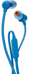 JBL Audífonos Intrauriculares con Micrófono T110, Alámbrico, 1 Metro, 3.5mm, Azul 