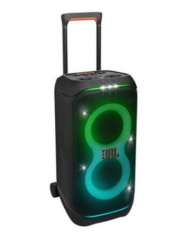 JBL Bocina Portátil Partybox Stage 320, Bluetooth, Alámbrico/Inalámbrico, USB-A, 240W, Negro - Resistente al Agua 