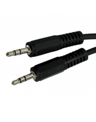 Jendrix Cable AUX 3.5mm Macho - 3.5mm Macho, 90cm, Negro 