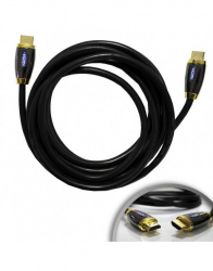 Jendrix Cable HDMI Macho - HDMI Hembra, 3.6 Metros, Negro 