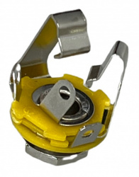 Jendrix Conector Jack 6.3mm Estéreo Circuito Abierto, Plata/Amarillo 