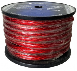 Jendrix Bobina de Cable para Corriente, Calibre 0, 15 Metros, Rojo 
