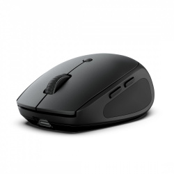 Mouse Ergonómico JLaB Go Charge, Inalámbrico, Óptico, 1.600DPI, Bluetooth/USB-A, Negro  