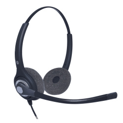 JPL Diadema con Micrófono JPL-611-IB, Alámbrico, QD, Negro 