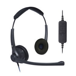 JPL Diadema con Micrófono JPL-400B-USB, Alámbrico, USB, Negro 