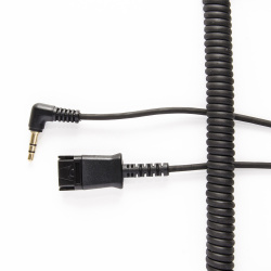 JPL Cable Adaptador BL-07+P, 3.5mm - QD, 2 Metros, Negro 