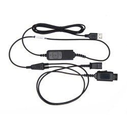 JPL Cable Adaptador QD Macho - USB-A Macho, 2 Metros, Negro 