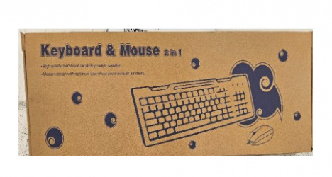 Kit de Teclado y Mouse K-mex KMMOK133USBBK, Alámbrico, USB, Negro, Español 