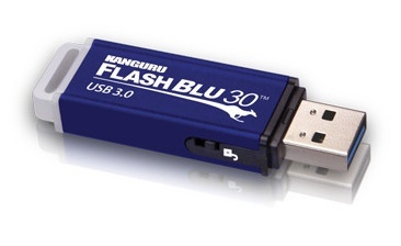 Memoria USB Kanguru FlashBlu30, 32GB, USB 3.2, Azul 