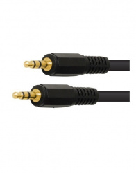 Kapton Cable AUX 3.5mm Macho - 3.5mm Macho, 1.8 Metros, Negro 