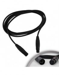 Kapton Cable XLR Macho - XLR Hembra, 3 Metros, Negro 