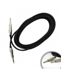 Kapton Cable AUX 6.3mm Macho - 6.3mm Macho, 6 Metros, Negro 