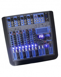 Kapton Mezcladora KMX-P125, 12 Canales, USB, Negro 