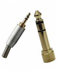 Kapton Conector Plug 3.5mm Macho, con Adaptador 6.3mm, Metálico 