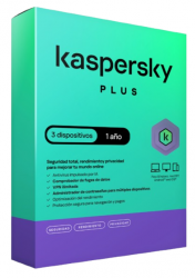 Kaspersky Plus, 3 Dispositivos, 1 Año, Windows/Mac 