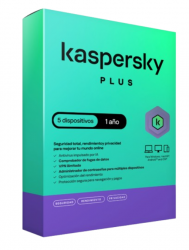 Kaspersky Plus, 5 Usuarios, 1 Año, Windows/Mac  